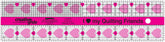 Creative Grids I Love My Quilt Friends Quilt Ruler 2-1/2in x 10in